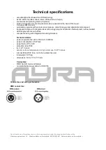 Preview for 12 page of Ayra 9000-0021-6269 User Manual