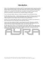 Предварительный просмотр 2 страницы Ayra 9000-0021-6275 User Manual