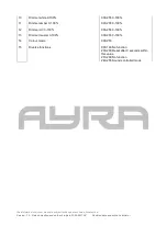 Предварительный просмотр 11 страницы Ayra 9000-0031-5606 User Manual