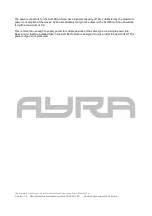 Предварительный просмотр 12 страницы Ayra 9000-0031-5820 User Manual