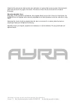 Предварительный просмотр 14 страницы Ayra 9000-0031-5820 User Manual