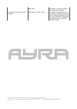 Предварительный просмотр 16 страницы Ayra 9000-0031-5820 User Manual