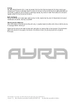 Preview for 14 page of Ayra 9000-0031-5914 User Manual