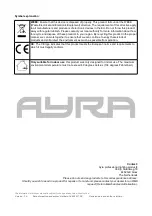 Preview for 5 page of Ayra 9000-0031-9641 User Manual