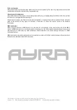 Preview for 13 page of Ayra 9000-0051-4481 User Manual