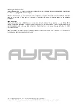 Preview for 13 page of Ayra 9000-0051-4489 User Manual