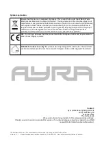 Предварительный просмотр 5 страницы Ayra ERO 150BSW User Manual