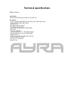 Preview for 8 page of Ayra ERO Laser User Manual