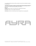 Предварительный просмотр 8 страницы Ayra ITA COMPACT series User Manual