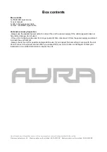 Preview for 6 page of Ayra ITA3D 600 User Manual