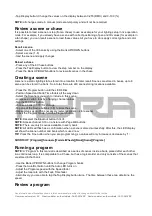 Предварительный просмотр 10 страницы Ayra oso 240b mkii User Manual