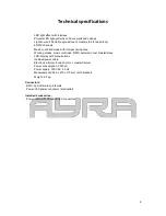 Предварительный просмотр 9 страницы Ayra TDC 4 LED User Manual