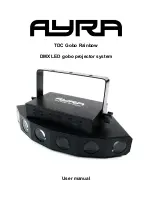 Ayra TDC Gobo Rainbow User Manual preview