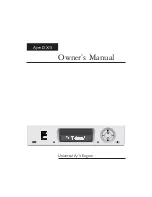 Ayre DX-5 Owner'S Manual preview