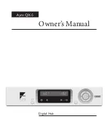 Preview for 1 page of Ayre QX-5 Owner'S Manual