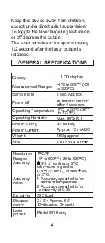 Preview for 5 page of az-instrument 8878 Operation Manual