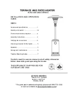 AZ Patio Heaters HLB-2400 SERIES Installation And Operation Manual preview
