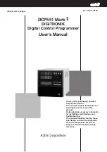 Azbil dcp551 mark II User Manual preview