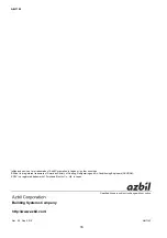 Preview for 16 page of Azbil Infilex BC WY5610 Specifications & Instructions