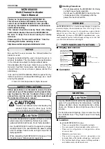 Azbil MCW400A100 User Manual preview