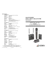 Azden 10BT User Manual предпросмотр