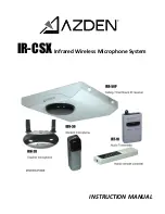 Azden IR-CSX Instruction Manual preview