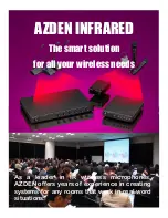 Azden IRR-15 Specifications preview