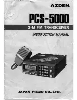 Azden pcs5000 Instruction Manual preview