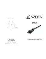 Azden SGM-1X Instructions preview