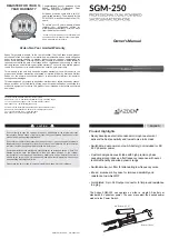 Azden sgm-250 Owner'S Manual preview