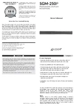 Azden SGM-250P Owner'S Manual preview