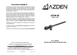 Preview for 1 page of Azden SGM-2X Instructions