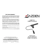 Azden SGM-PD II Owner'S Manual preview