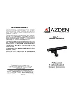 Azden SGM-PII Owner'S Manual preview