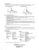 Preview for 2 page of Azden WMS-PRO Instruction Manual