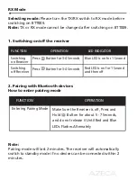 Предварительный просмотр 7 страницы AZECA BTT009 Owner'S Manual