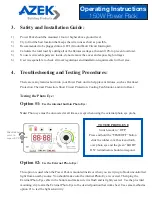 Предварительный просмотр 4 страницы AZEK 150W Operating Instructions