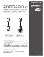 AZEK Secure Mount Post Manual предпросмотр