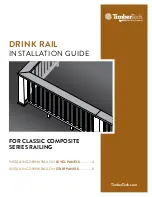 AZEK TimberTech DRINK RAIL Installation Manual preview