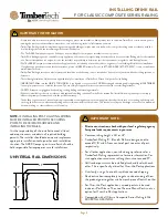 Предварительный просмотр 2 страницы AZEK TimberTech DRINK RAIL Installation Manual