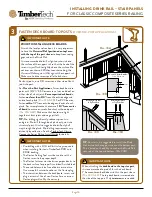 Preview for 10 page of AZEK TimberTech DRINK RAIL Installation Manual