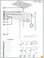 Предварительный просмотр 2 страницы AZEMBLA PERGOLA Assembly Instructions Manual