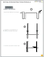 Предварительный просмотр 8 страницы AZEMBLA PERGOLA Assembly Instructions Manual