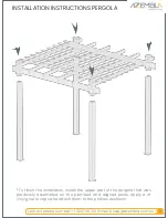 Предварительный просмотр 11 страницы AZEMBLA PERGOLA Assembly Instructions Manual