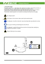 Preview for 9 page of Azimuth 3000 Series Installation, Use And Maintenance Manual