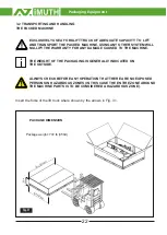 Preview for 22 page of Azimuth 3000 Series Installation, Use And Maintenance Manual