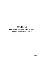 Preview for 1 page of Azio AWU101NV2 Quick Installation Manual