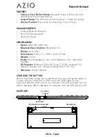 Предварительный просмотр 2 страницы Azio KB313W User Manual