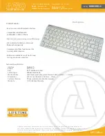 Preview for 2 page of Azio KB333BM Specifications