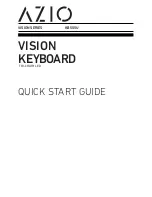 Предварительный просмотр 1 страницы Azio VISION KB505U Quick Start Manual